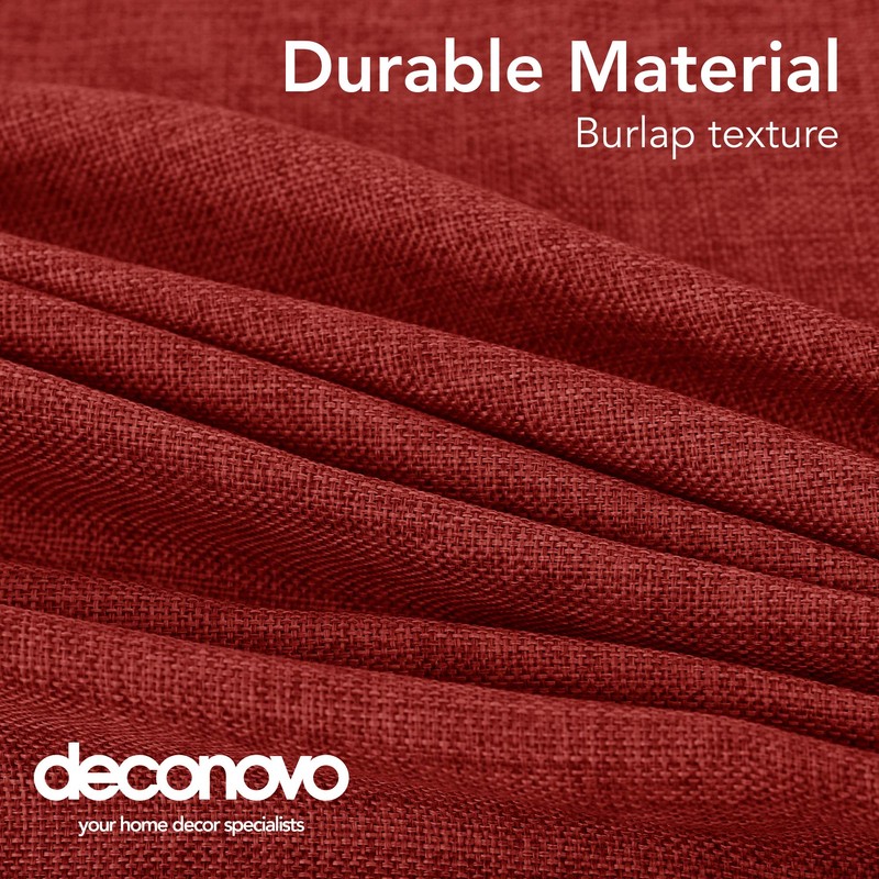 Deconovo Christmas Table Cloth 54x79in(137x200cm) Faux Linen Water Resistant Tablecloth
