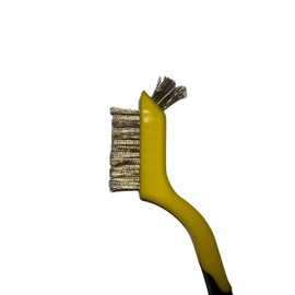 net-mobile 5Pcs 3D Printer Nozzle Cleaning Brush Tool - Metal Wire, Copper Brush, Extra-Small Fine Metal Bristles for Filament and Rust Cleaning