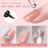 LOPHE Colla Strass Unghie, Colla per Gel Unghie, per Nail