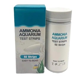 Ammonia Aquarium Test Strips - Fresh & Salt Water Aquariums, Lab Grade, for Professional Or Home Fish Tanks - Fast & Accurate Results! (50 Count) Ammonia (NH2 & NH4)