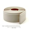 Taaizau Hardened Peel and Stick Baseboard Trim, Flexible Strip and