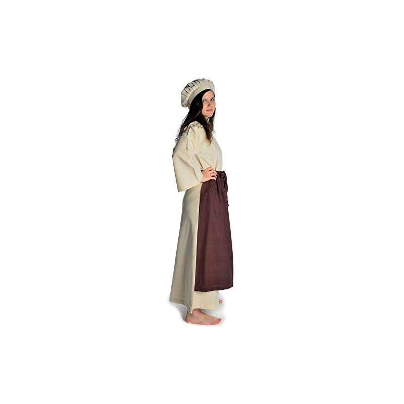 HEMAD Medieval apron Repanse made of cotton, brown, red, green,