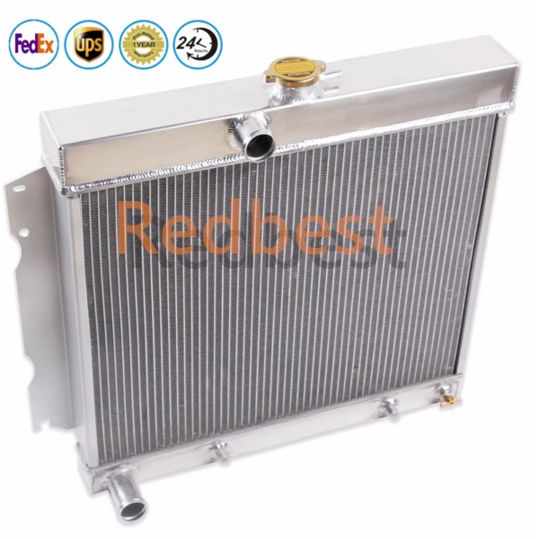 Redbest 3 Rows Aluminum Radiator For 1963-1969 Dodge Charger 5.2L