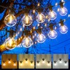 Zuske Outdoor String Lights, 100FT 4-Color LED Patio Lights with