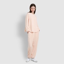 JAJU [JAJU/자주] 여 밍크 플리스 셔링 파자마 팬츠_핑크 [JAJU] Women's Mink Fleece Shirred Pajama Pants_Pink