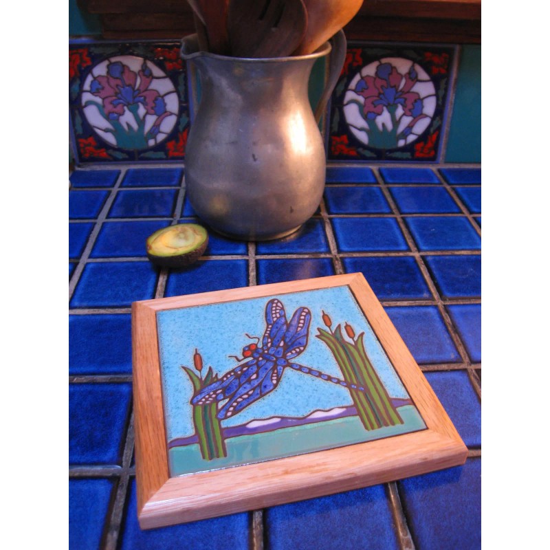 Hand Painted by Pacific Blue Tile Ceramic Tile Mission Santa