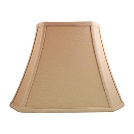 Royal Designs, Inc. Rectangle Cut Corner Lamp Shade, BSO-710-12LNBG, (5 x 6.5) x (8 x 12) x 10, Linen Beige