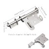 2 pieces stainless steel slide bolt lock, gate latch, sliding