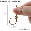 Fishing Hook Hat Clips Hooks, 10pcs Hat Pins Hat Hook