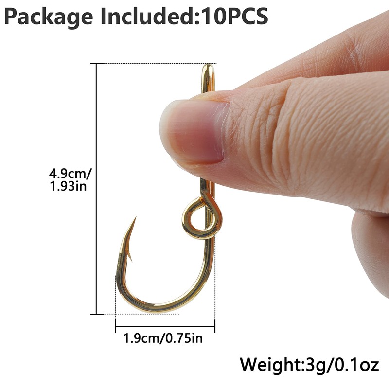 Fishing Hook Hat Clips Hooks, 10pcs Hat Pins Hat Hook