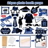 2024 Blue Graduation Party Inflatable Selfie Photo Frame & Photo