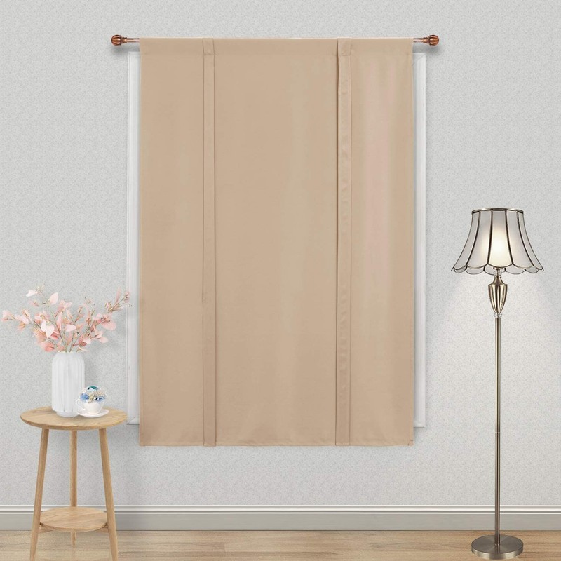 DWCN Blackout Curtains-Tie Up Shade for Window Thermal Insulated Room