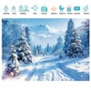 SJOLOON 7x5ft Snow Backdrop Winter Photo Backdrop Snowflake Background for