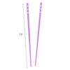 Set of 2 Hair Sticks with 3 Diamonds Chopsticks -