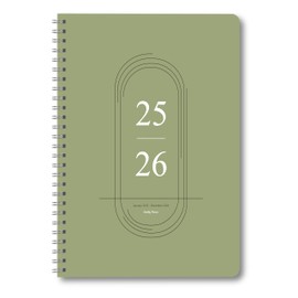 Monthly Planner Jan 2025 - Dec 2026,Simple Calendar Planner Notebook 7" x 9" Soft PVC Cover Spiral Binding With Goals To Do List