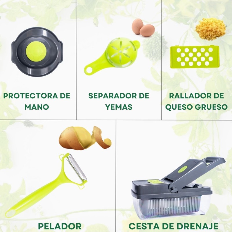 Picador De Verduras 12 En 1 Cortes Precisos KN0001