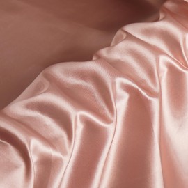 2 Yard 63” Wide Rose Gold Stretch Fabric Soft and Comfortable Rose Gold Fabric for Sewing Rose Gold Satin Fabric by The Yard for Wedding,Decoration,Party,Fashion,Apparel,DIY Crafting,Sewing