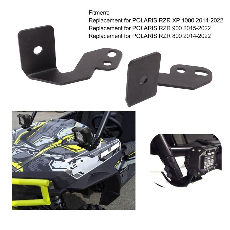 UTV LED Light Mounting Bracket 2 Pieces Side Pillar Mounting