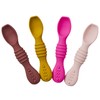 PAPU BABY Set de 4 Cucharas Chicas 100% de Silicón