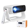 Wielio 2026 Smart Projector Android TV with WiFi 6 and