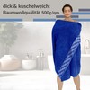 Lashuma Lugano XXL Sauna Towel Royal Blue Lounger Towel for