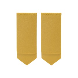 CAPASTEC Bookmark Bookmark Leather Page Bookmark Book Marker Clip Page Marker Readers Children Reading Gift 2pcs Yellow