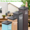 16 Pack Pyramid Aluminum Post Caps for 4x4 Wood Posts