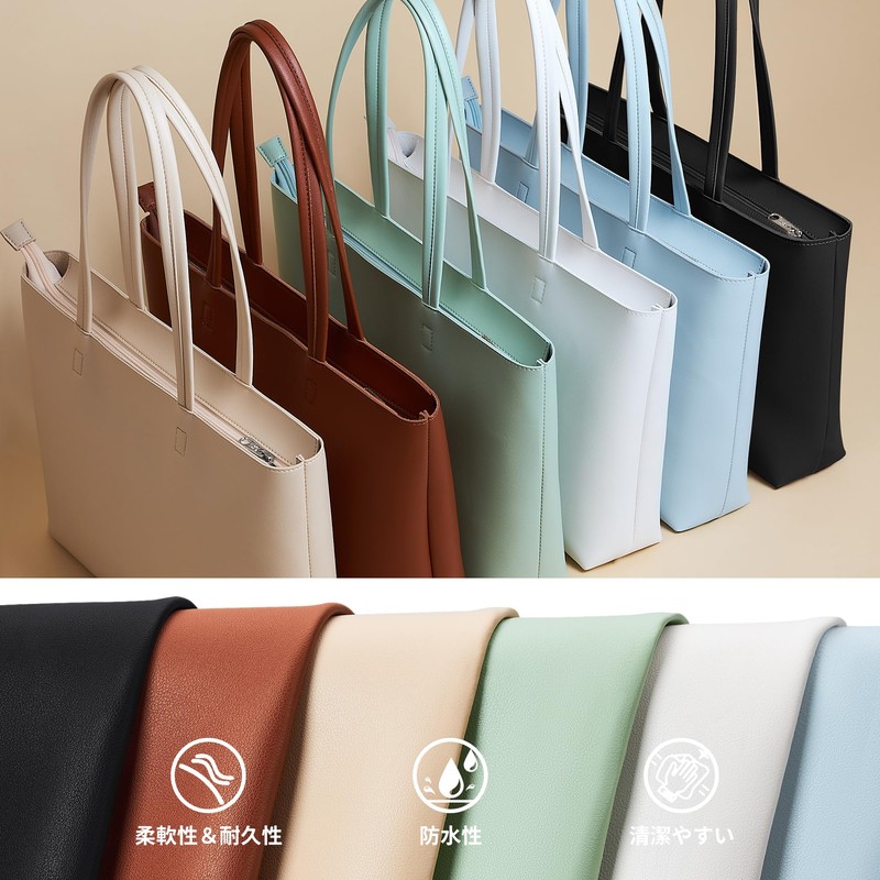 KALIDI Shoulder Tote Bag, Large Capacity, Women's and Men's, Shoulder