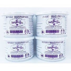 Sharonelle Natural Lavendar Soft Wax for Sensitive Skin in 14 oz. - 4 cans