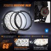 Nilight 7Inch Round LED Offroad Driving Lights DRL 2PCS Spot