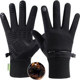 Romenrita Winter Gloves for Men Women - Waterproof Glove Cold Weather Thermal Sport Gloves, Warm Gloves Touchscreen Glove for Running Cycling Driving Hiking, Windproof Work Gloves Work (X-Large)