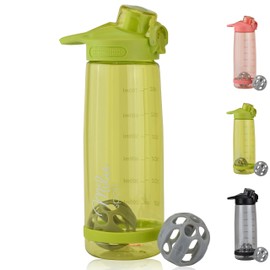 Milu 2-in-1 Water Bottle & Protein Shaker, Leak-Proof, 800 ml | Protein Shaker | Sports Bottle | Water Bottle | Children's Drinking Bottle