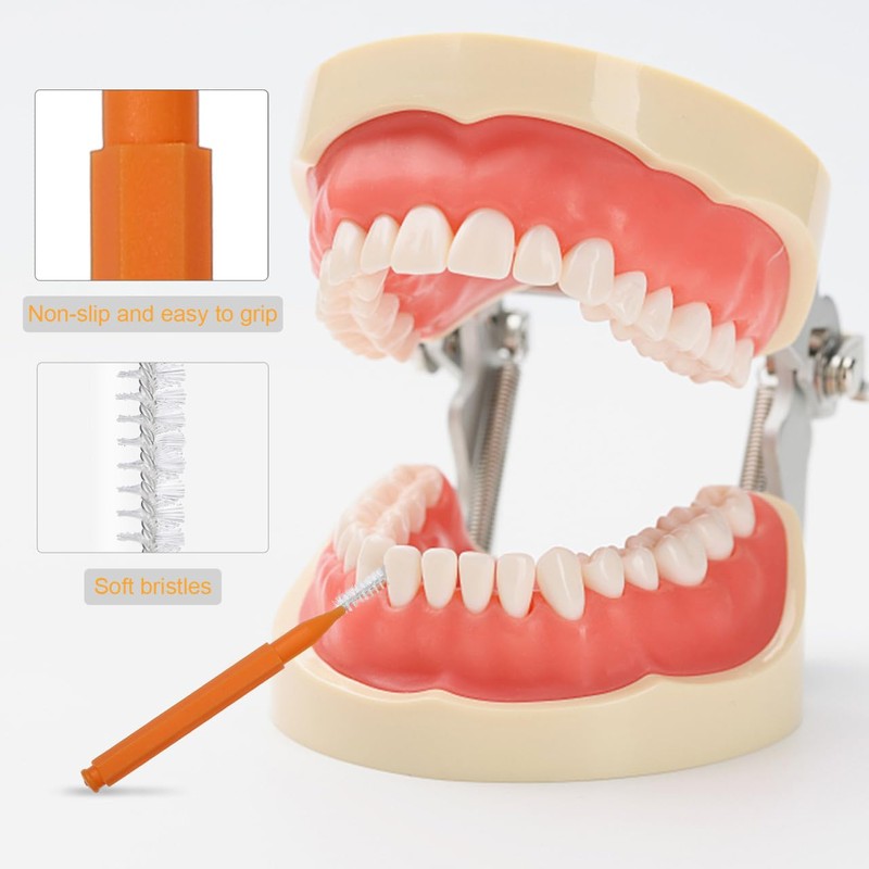 ULTECHNOVO 100piezas Cepillos Interdentales Para Limpieza De Brackets Herramienta De