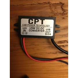 CPT USB PORT for any vehicle - 12V 15W DC-DC USB CONVERTER