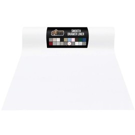 Gorilla Grip Original Smooth Top Slip Resistant Drawer and Shelf Liner, Non Adhesive Roll, 12 Inch x 10 FT, Durable Kitchen Cabinet Shelves Liners for Kitchens Drawers and Desks, White