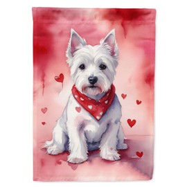 Caroline's Treasures DAC5457GF Westie My Valentine Garden Flag Mailbox Flag Decorative Yard Flag Banner Outside Patio Artwork Yard Flower Beds, Garden Size, Multicolor