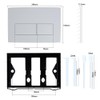 Toilet Flush Plate Kits, Toilet Dual Flush Button Replacement, White