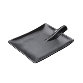 Zassenhaus 076325 Steak/Serving Plate, Ceramic, Anthracite, 25.0 x 18.0 x 5.0 cm