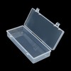 LJY 10 Pieces Rectangular Empty Mini Clear Plastic Organizer Storage