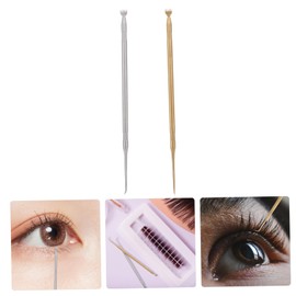 MERRYHAPY Eyelash Lift Rods for Women 2pcs Stainless Steel Lash Lift Set with Comb Separator