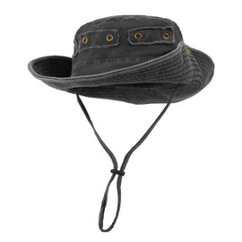 Denim Bucket Hat for Women Men Cowgirl Cowboy Hats Floppy Fisherman Hat Casual Beach Travel Sun Hats Boonie Cap for Outdoor Hiking Fishing Camping Outing (UK, Alpha, One Size, washed jean grey)