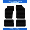 Charcoal Edge Custom Fit Front & Rear Carpet Floor Mats,