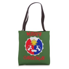 Pinoy Filipino Philippine Flag Sun Christmas Angel Nativity Tote Bag