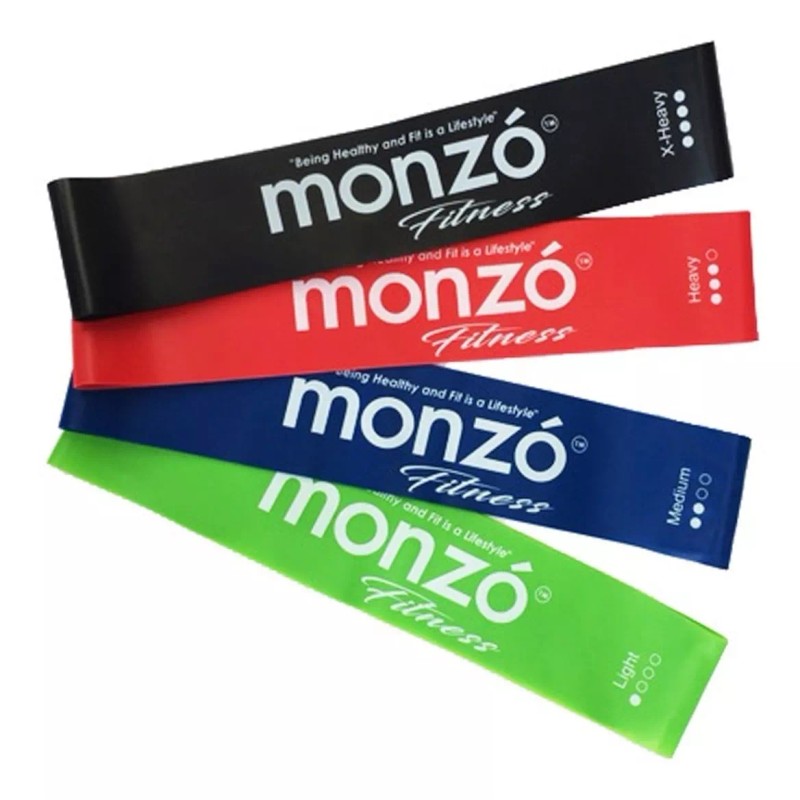 Monzó Banda De Resistencia + Cuerda Tipo Crossfit, Paquete