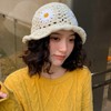 MONOJLY Summer Sunproof Crochet Bucket Hat Ladies Spring Commute Camping