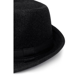 BABEYOND Felt Fedora Hat for Men Panama Trilby Hat Short Brim Summer Sun Hat