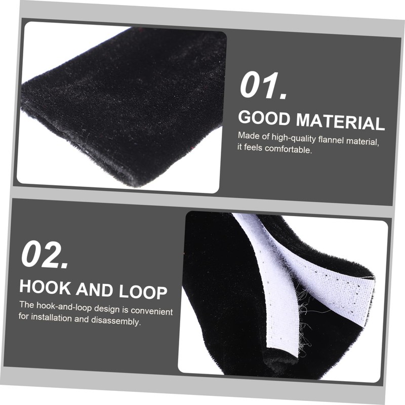 CORHAD Black Refrigerator Handle Covers 4 Pack Kitchen Gadget Fridge