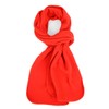 Solid Color Fleece Unisex Winter Scarf (Red)