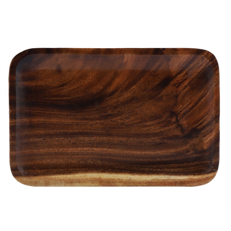 Elegant Sushi Tray Snacks Salad Desserts Wooden Serving Dish for