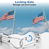 Afcabakila Flag Pole Beaded Retainer Ring, Adjust Length 304 Stainless